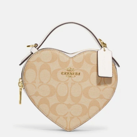 Heart Crossbody In Signature Canvas - Picture 1 of 4